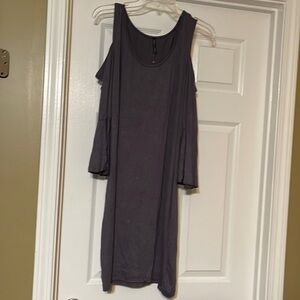 Soft cold Shoulder gray tunic XL